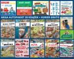 MEGA AUTOPAKIET 20 książek o pojazdach, pociągach, robotach i maszynach budowlanych + rabat 40% + KURIER GRATIS!